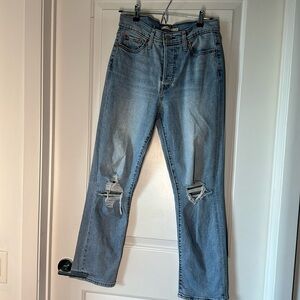 Levi’s High waist light denim wash